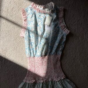 Stellah multicolor pastel maxi dress